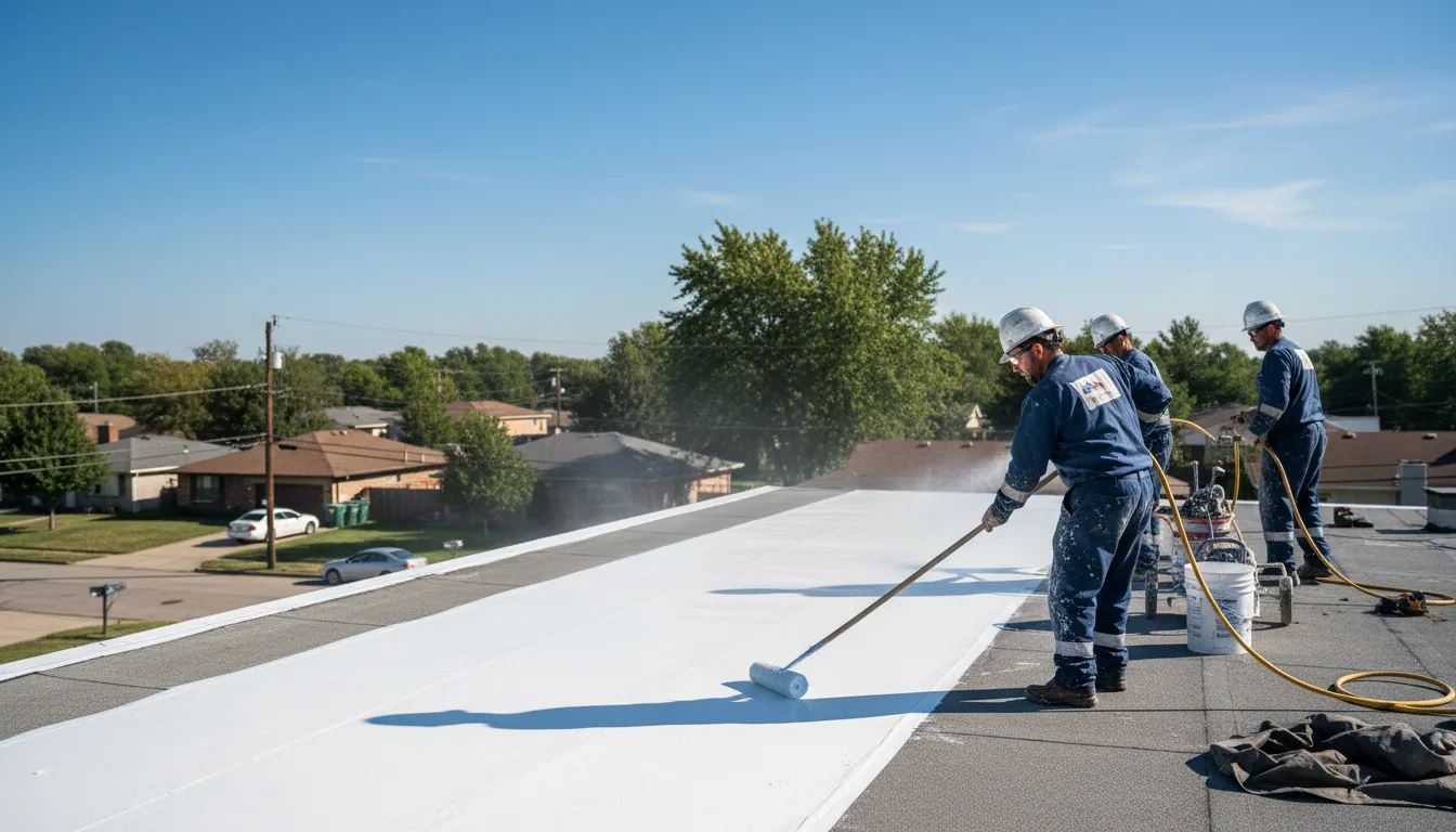 Commercial roof coating in Manassas, VA near me